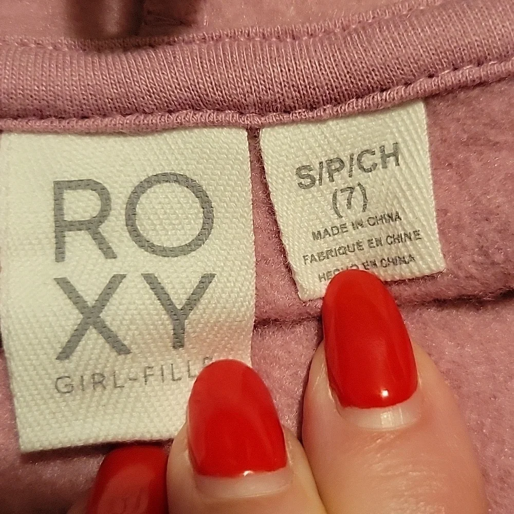 NWT: Roxy Girl's Fleece Zipper Hoodie - Picture 8 of 13